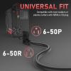 image:imageYESWELDER 50ft 250 Volt Welder Extension Cord 10 AWG Power Extension for Welding Machines NEMA 650P to 650R40ft