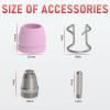 image:imageYESWELDER 54PCS AG60 Plasma Cutter Torch Consumables KitStandard 20 x 040 Nozzles 20 x Electrodes 10 x Cups 4 x Brackets Suitable for YESWELDER CUT55DSCUT55HFCUT55DS PLUS Plasma cutterAG6010