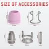 image:imageYESWELDER 54PCS AG60 Plasma Cutter Torch Consumables KitStandard 20 x 040 Nozzles 20 x Electrodes 10 x Cups 4 x Brackets Suitable for YESWELDER CUT55DSCUT55HFCUT55DS PLUS Plasma cutter040inch 54 Pcs