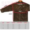 image:imageYESWELDER Leather Welding Jacket for Men Women Heavy Duty welder jacket Heat Flame Resistant Welding CoatBrown