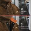 image:imageYESWELDER Leather Welding Jacket for Men Women Heavy Duty welder jacket Heat Flame Resistant Welding CoatBrown