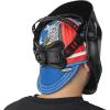 image:imageYESWELDER Reversible 8Panel Welding Cap 8 oz Flame Retardant Fabric amp 100 Cotton Lining for Comfort and Protection Suitable for Professional Welders or DIY Enthusiasts Black 8Eaglered  Blue