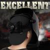 image:imageYESWELDER Reversible 8Panel Welding Cap 8 oz Flame Retardant Fabric amp 100 Cotton Lining for Comfort and Protection Suitable for Professional Welders or DIY Enthusiasts Black 8All Black