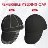 image:imageYESWELDER Reversible Welding Cap Skull Style 260g Fireproof Martin Outer Fabric amp 100 Cotton Lining HeatResistant Protective Welders Cap Multipl for Man or Woman BlackWhiteBlack