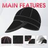 image:imageYESWELDER Reversible Welding Cap Skull Style 260g Fireproof Martin Outer Fabric amp 100 Cotton Lining HeatResistant Protective Welders Cap Multipl for Man or Woman BlackWhiteBlack