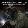 image:imageYESWELDER Reversible Welding Cap Skull Style 260g Fireproof Martin Outer Fabric amp 100 Cotton Lining HeatResistant Protective Welders Cap Multipl for Man or Woman BlackWhiteBlack white