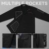 image:imageYESWELDER Welding Jacket 11oz Flame Resistant FR Cotton Welding Jacket NFPA2112 Light Weight Weld Clothes for Men Women Black ZRF02LMedium