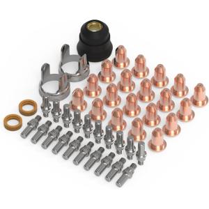 image:imageYESWELDER 24pcs Plasma Cutting Torch Consumables Sets Tip Electrode of IPT40 Suitable for YESWELDER CUT55DS ProCUT55NHFCUT55DS NHF PLUSCUT60DS PROCUT65DS PROCUT65DS Plus Plasma CutterIPT4045
