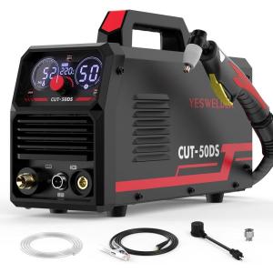 image:imageYESWELDER Plasma Cutter 60Amp NonHigh Frequency NonTouch Pilot Arc Digital Display DC Inverter 110220V Dual Voltage Blowback Plasma Cutting Machine CUT60DS PROCUT50DS