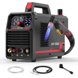 image:imageYESWELDER Plasma Cutter 60Amp NonHigh Frequency NonTouch Pilot Arc Digital Display DC Inverter 110220V Dual Voltage Blowback Plasma Cutting Machine CUT60DS PROCUT55DS HF Plasma Cutter
