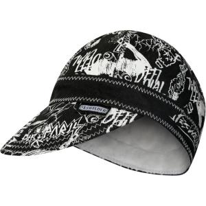 image:imageYESWELDER Reversible 8Panel Welding Cap 8 oz Flame Retardant Fabric amp 100 Cotton Lining for Comfort and Protection Suitable for Professional Welders or DIY Enthusiasts Black 8Graffitiblack  White