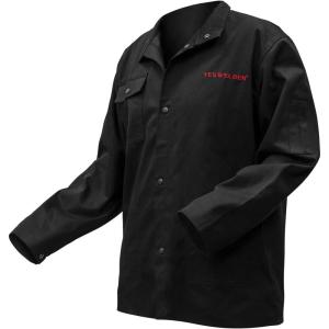 image:imageYESWELDER Welding Jacket 11oz Flame Resistant FR Cotton Welding Jacket NFPA2112 Light Weight Weld Clothes for Men Women Black ZRF02LMedium