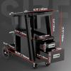 image:imageYESWELDER Welding Cart with Large Capacity Lockable Cabinet for MIGTIGStick Welders and Plasma Cutters Heavy Duty 360 Swivel Wheels Welding TrolleyWelding Cart with 2 Drawers