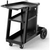 image:imageYESWELDER Welding Cart with Large Capacity Lockable Cabinet for MIGTIGStick Welders and Plasma Cutters Heavy Duty 360 Swivel Wheels Welding TrolleyWelding Cart with Tilted Platform