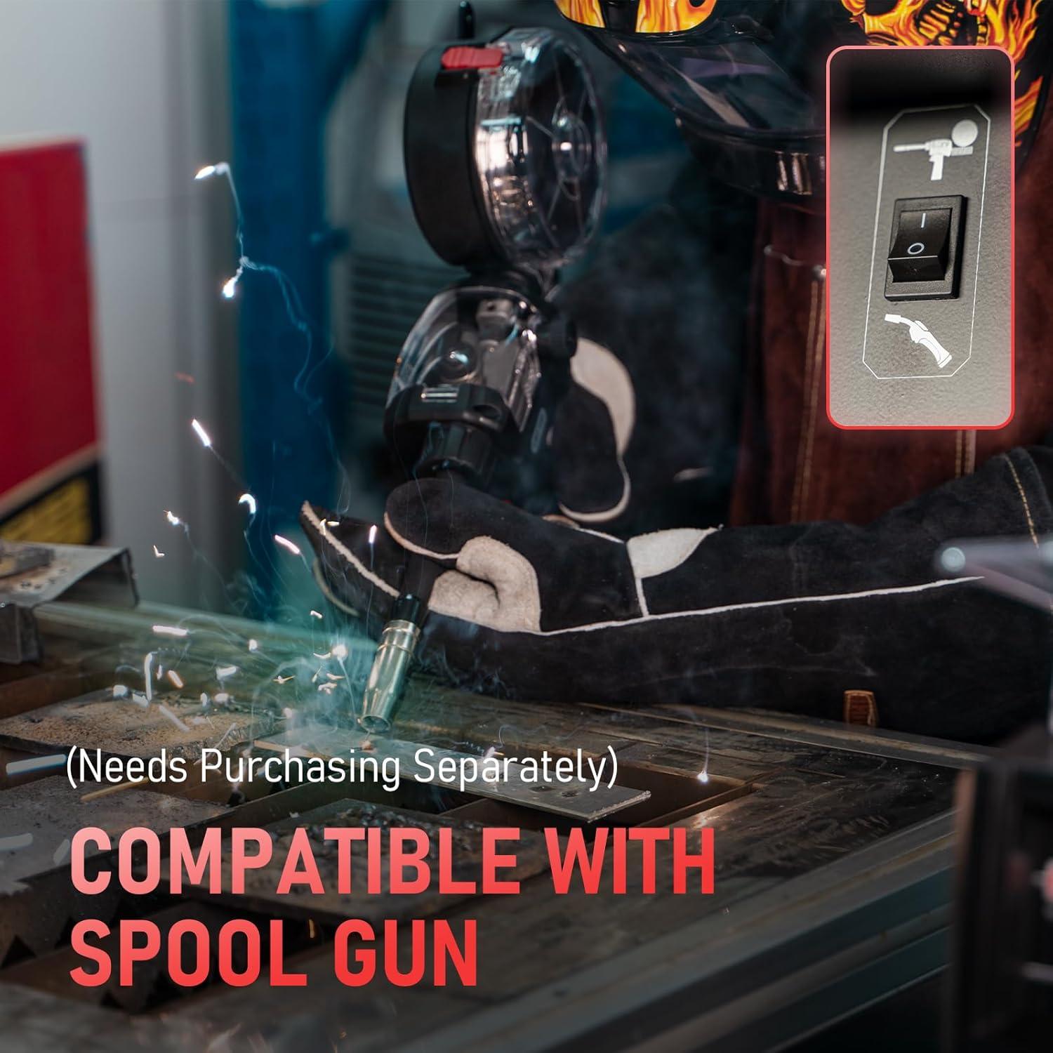 image:imageYESWELDER 200Amp Aluminum MIG Welder YWM200 110220V Dual Voltages MIG Flux Cord Stick Lift TIG Multi Proces MIG Welding MachineSpool Gun CompatibleYWM200