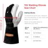 image:imageYESWELDER Premium Goatskin TIG Welding Gloves  Top Grain Leather  High Dexterity  True  FitLargeLarge Pack of 1