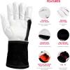 image:imageYESWELDER Premium Goatskin TIG Welding Gloves  Top Grain Leather  High Dexterity  True  FitLargeMedium Pack of 1
