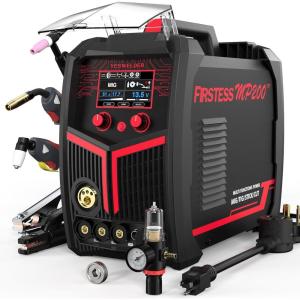 image:imageYESWELDER Multifunctional Welders ComboampPlasma Cutter 6In1 MIGFlux Core MIGCUTTIGStickSpool Gun Compatible 200A MIGTIGStick amp 50A CUT 110V220V MCT520MP200