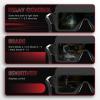 image:imageYESWELDER Auto Darkening Welding Goggles Kit with Mask LED Lighting True Color 2 Arc Sensors Wide Shade 359913 Welding Glasses Welding Helmet for TIG MIG ARC CUT and GrindLygy200l
