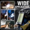 image:imageYESWELDER Auto Darkening Welding Helmet Blue Light Blocking 1111 True Color Solar Powered Welding Hood with 2 Arc Sensors Wide Shade 35913 Welder Mask for TIG MIG ARC and GrindLYGL600AMC