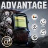image:imageYESWELDER Auto Darkening Welding Helmet Blue Light Blocking 1111 True Color Solar Powered Welding Hood with 2 Arc Sensors Wide Shade 35913 Welder Mask for TIG MIG ARC and GrindLYGL600ASS