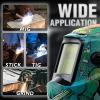 image:imageYESWELDER Auto Darkening Welding Helmet Blue Light Blocking 1111 True Color Solar Powered Welding Hood with 2 Arc Sensors Wide Shade 35913 Welder Mask for TIG MIG ARC and GrindLYGL600ASW