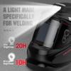 image:imageYESWELDER Auto Darkening Welding Helmet with Rechargeable Fan and Light 393X366Large View 1111 True Color 4 Arc Sensor Solar Powered Welding Hood 359913 Wide Shade Weld Mask LYG30800HLYG30800H