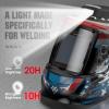 image:imageYESWELDER Auto Darkening Welding Helmet with Rechargeable Fan and Light 393X366Large View 1111 True Color 4 Arc Sensor Solar Powered Welding Hood 359913 Wide Shade Weld Mask LYG30800HLYG30800HBE