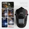 image:imageYESWELDER Auto Darkening Welding Helmet with Rechargeable Fan and Light 393X366Large View 1111 True Color 4 Arc Sensor Solar Powered Welding Hood 359913 Wide Shade Weld Mask LYG30800HLYG30800H