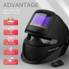 image:imageYESWELDER Flipup Auto Darkening Welding Helmet Bluetooth Remote Control True Color 4 Arc Sensors Wide Shade 459913 Welder Mask for TIG MIG ARC CUT and Grind