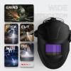 image:imageYESWELDER Flipup Auto Darkening Welding Helmet Bluetooth Remote Control True Color 4 Arc Sensors Wide Shade 459913 Welder Mask for TIG MIG ARC CUT and Grind