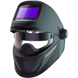 image:imageYESWELDER Flipup Auto Darkening Welding Helmet Bluetooth Remote Control True Color 4 Arc Sensors Wide Shade 459913 Welder Mask for TIG MIG ARC CUT and Grind