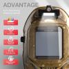 image:imageYESWELDER Auto Darkening Welding Helmet with LED Light 1111 True Color Large Viewing 393X366 Welding Hood with 4 Arc Sensor Wide Shade 459913 for TIG MIG ARC Cut LYG17800FST