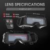 image:imageYESWELDER True Color Auto Darkening Welding Goggles Wide Shade Range 459913 with Grinding Welding Glasses Welder Mask Welding Helmet for TIG MIG ARC Plasma CutBlack