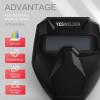 image:imageYESWELDER True Color Auto Darkening Welding Goggles Wide Shade Range 459913 with Grinding Welding Glasses Welder Mask Welding Helmet for TIG MIG ARC Plasma CutBlack