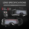 image:imageYESWELDER True Color Auto Darkening Welding Goggles Wide Shade Range 459913 with Grinding Welding Glasses Welder Mask Welding Helmet for TIG MIG ARC Plasma CutCheckerboard Pattern