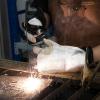 image:imageYESWELDER Hand Heat Shield Welding Hand Shield Split Cowhide Leather Aluminized Back Welding Hand Pad for Welder