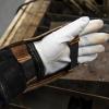 image:imageYESWELDER Hand Heat Shield Welding Hand Shield Split Cowhide Leather Aluminized Back Welding Hand Pad for Welder
