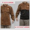 image:imageYESWELDER Leather Welding Jacket  Heavy Duty Split Cowhide Open Back Welding Coat Heat amp Flame Resistant