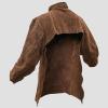 image:imageYESWELDER Leather Welding Jacket  Heavy Duty Split Cowhide Open Back Welding Coat Heat amp Flame Resistant