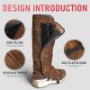 image:imageYESWELDER Leather Welding Spats Welding Shoes Leg Covers Heat and Abrasion Resistant Foot Safety Protection Covers Welding Safety Shoes Protectors Welding Gaiters