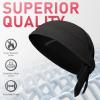 image:imageYESWELDER Welding Cap FlameResistant Protective Welders Cap Black Welding Hat for Men and Women Doo Rag Bandana Hat 2PcsBlack 2pk