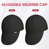 image:imageYESWELDER Reversible Welding Cap with Elastic Retractable Band Skull Style 260g Fireproof Martin outer fabric amp 100 cotton lining HeatResistant Protective Welders Cap Available for Man or WomanAll Black