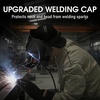 image:imageYESWELDER Reversible Welding Cap with Elastic Retractable Band Skull Style 260g Fireproof Martin outer fabric amp 100 cotton lining HeatResistant Protective Welders Cap Available for Man or WomanAll Black