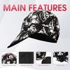 image:imageYESWELDER Reversible Welding Cap with Elastic Retractable Band Skull Style 260g Fireproof Martin outer fabric amp 100 cotton lining HeatResistant Protective Welders Cap Available for Man or WomanBlack white