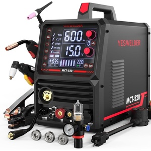 image:imageYESWELDER MP200PRO 9in1 Welder amp Plasma Cutter Combo MIGPulse MIGFlux CoreLift TIGPulse TIGStickPulse StickCUTSpool Gun UserFriendly 7 LCD Screen 120V240V Welding MachineMCT520