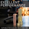 image:imageYESWELDER Flux Core Welding Torch Accessories Kit 24Pcs 20035 Tips amp 2Rubber Wood Gasless Flux Core Nozzles amp 2Gas Diffusers Compatible with 14AK Welding Gun030 24pcs Kit