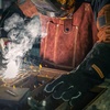 image:imageYESWELDER Welding Sleeves HeatampFlame Resistant Arm Protection Work Sleeves for Men and WomenBrown