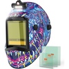image:imageYESWELDER Intelligent AutoShade Auto Darkening Welding Helmet Large View with LED Digital Filter 1111 True Color Solar Powered Shade 359915 Welder Mask for MIGTIGStickCutGrindLYGM910DBM