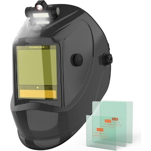 image:imageYESWELDER Intelligent AutoShade Auto Darkening Welding Helmet Large View with LED Digital Filter 1111 True Color Solar Powered Shade 359915 Welder Mask for MIGTIGStickCutGrindLYGM910DQ